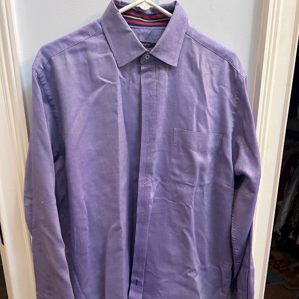 Gorgeous mens purple dress shirt by J McLaughlin size medium